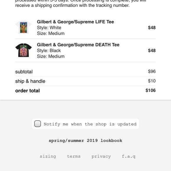 Supreme Life Tee - Picture 7 of 7